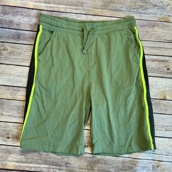 Zara Green Side Stripe Shorts 11-12 - Picture 2 of 7